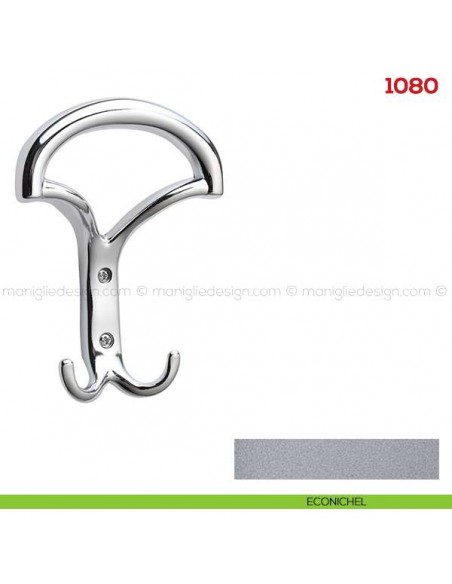 Appendiabiti a parete in metallo Mital 1080 econichel