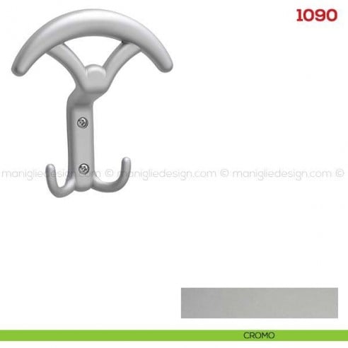 Appendiabiti a parete in metallo Mital 1090 cromo