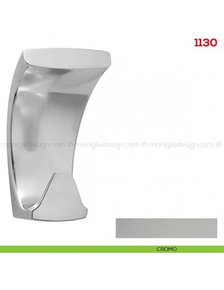 Appendiabiti a parete in metallo Mital 1130 cromo