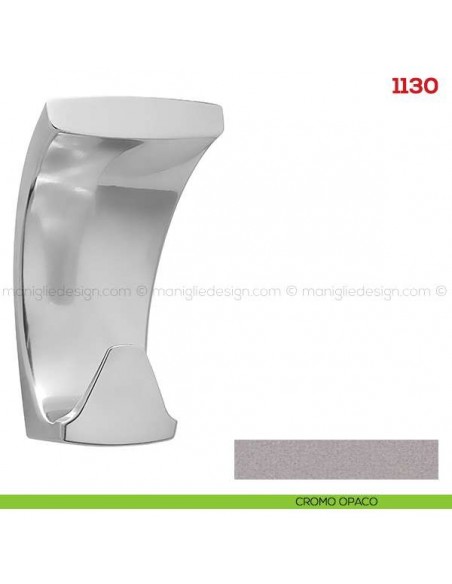 Appendiabiti a parete in metallo Mital 1130 cromo satinato