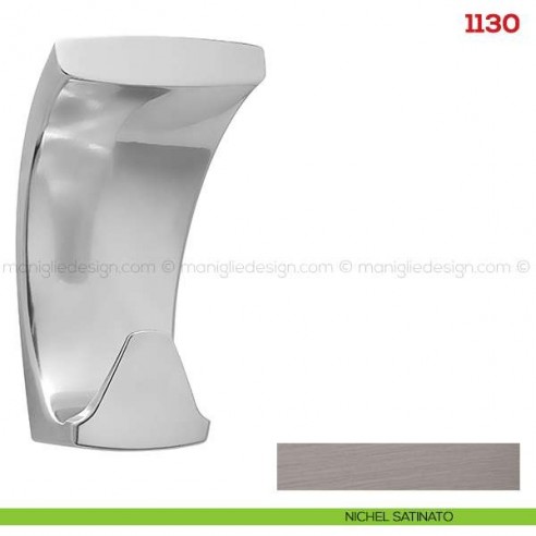 Appendiabiti a parete in metallo Mital 1130 nichel satinato