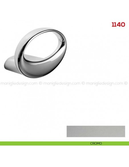 Appendiabiti a parete in metallo Mital 1140 cromo