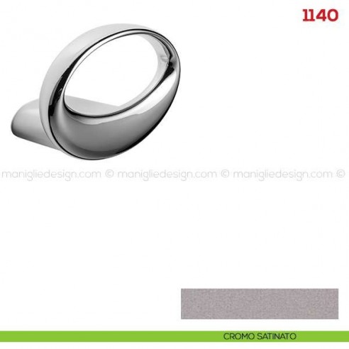 Appendiabiti a parete in metallo Mital 1140 cromo satinato