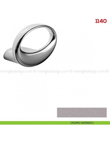 Appendiabiti a parete in metallo Mital 1140 cromo satinato