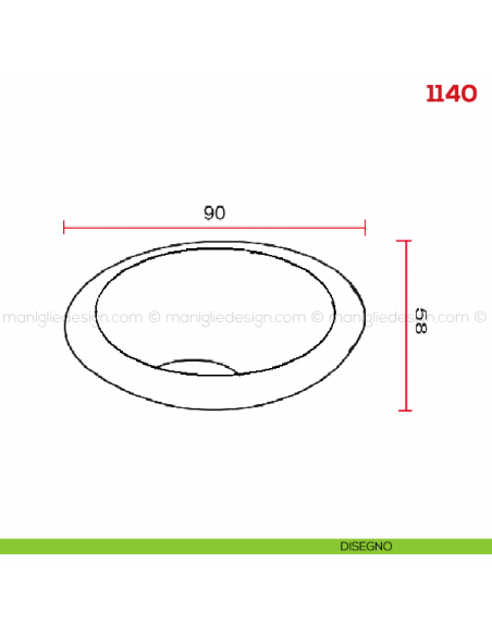 Appendiabiti a parete in metallo Mital 1140 disegno
