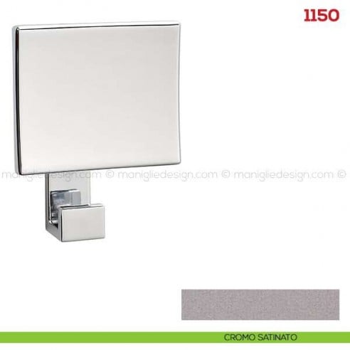 Appendiabiti a parete in metallo Mital 1150 cromo satinato