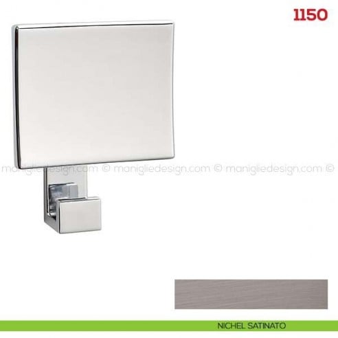 Appendiabiti a parete in metallo Mital 1150 nichel satinato