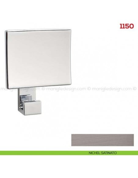 Appendiabiti a parete in metallo Mital 1150 nichel satinato