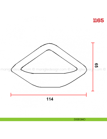 Appendiabiti a parete in metallo Mital 1165 disegno