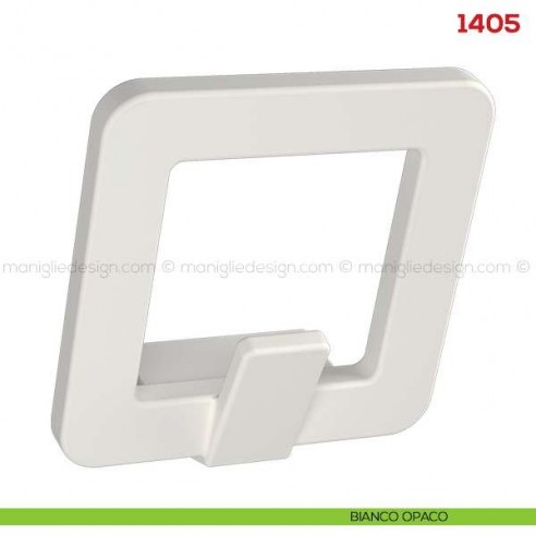Appendiabiti a parete in metallo Mital 1405 bianco opaco