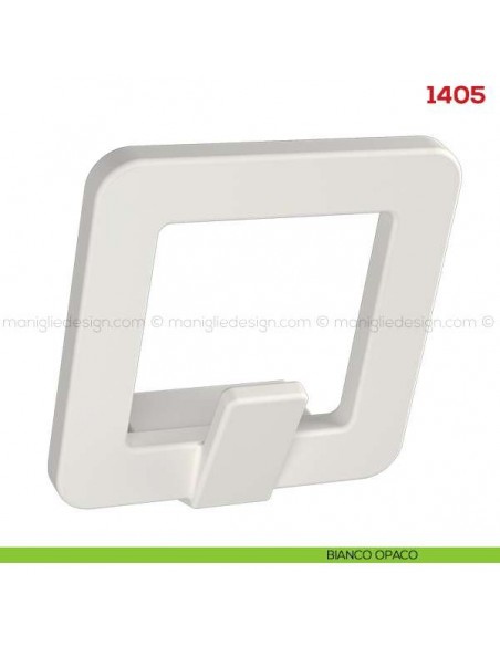 Appendiabiti a parete in metallo Mital 1405 bianco opaco