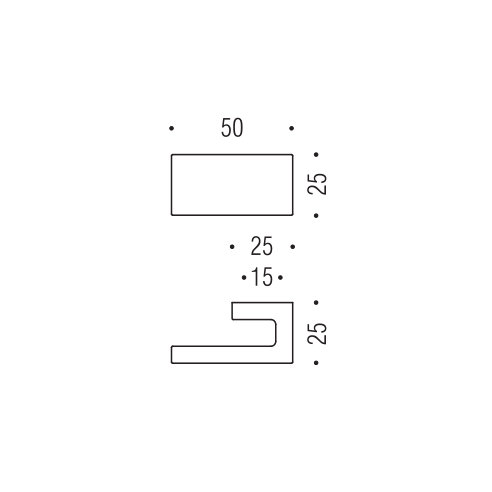 Pomello per mobile F503 Formae disegno
