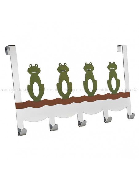 Appendiabiti in acciaio per porta Mital TA 25