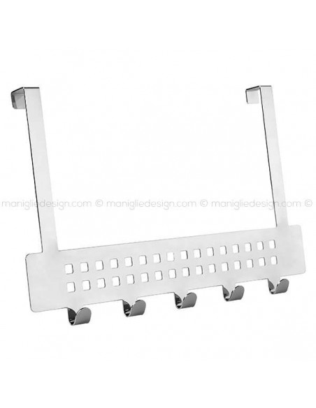 Appendiabiti in acciaio per porta Mital TA 30