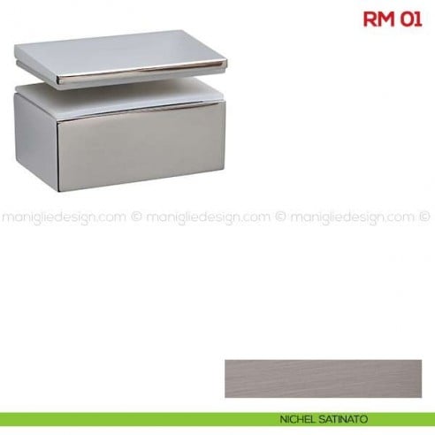 Reggimensola per vetro Mital RM01 nichel satinato