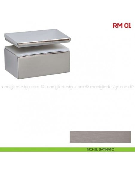Reggimensola per vetro Mital RM01 nichel satinato