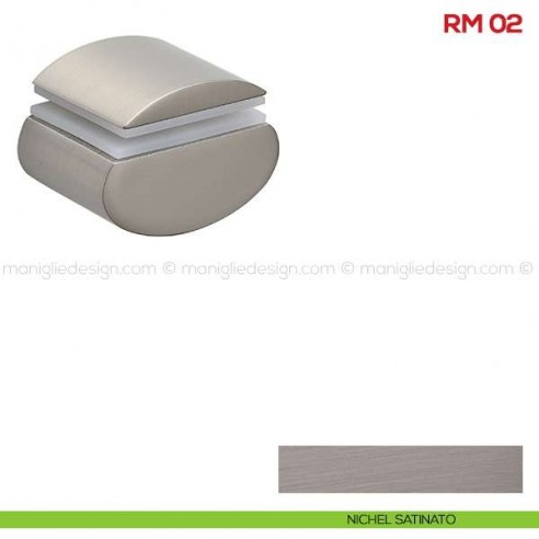Reggimensola per vetro Mital RM02 nichel satinato