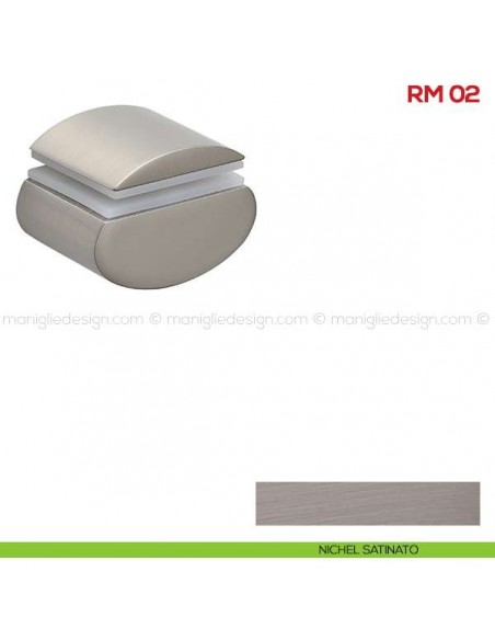 Reggimensola per vetro Mital RM02 nichel satinato
