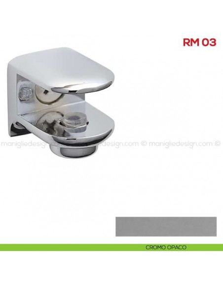 Reggimensola per vetro Mital RM03 cromo opaco