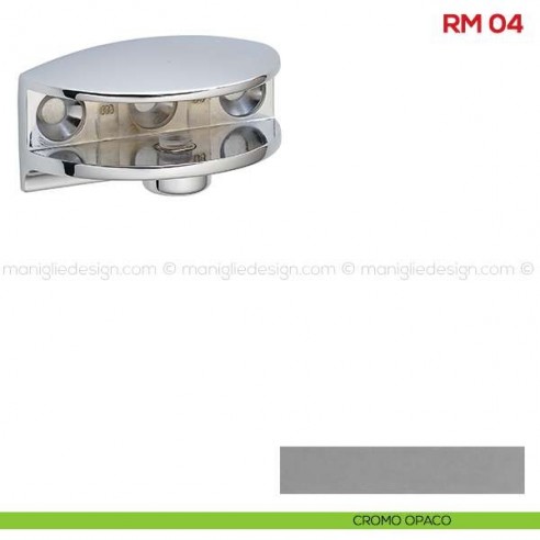 Reggimensola per vetro Mital RM04 cromo opaco