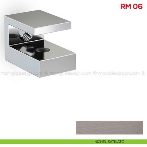 Reggimensola per vetro Mital RM06 nichel satinato