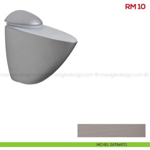 Reggimensola per vetro Mital RM10 nichel satinato