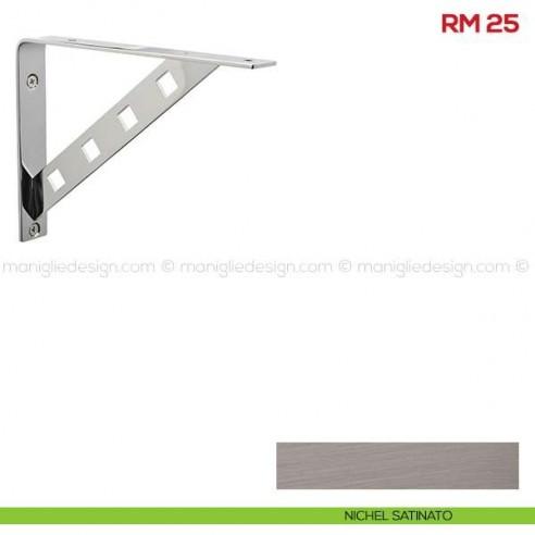 Reggimensola per legno Mital RM25 nichel satinato