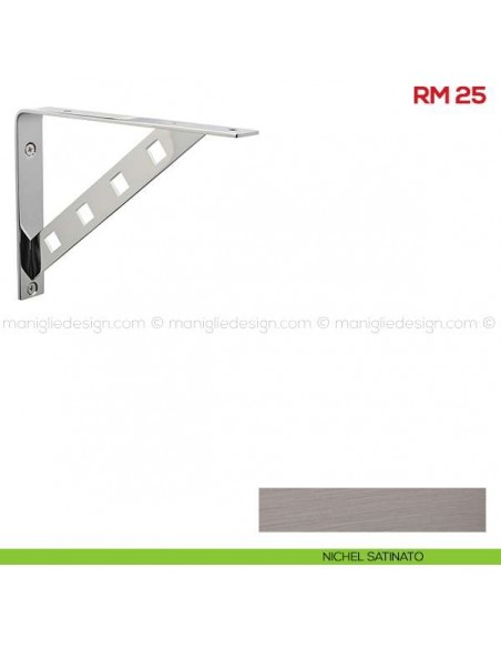 Reggimensola per legno Mital RM25 nichel satinato