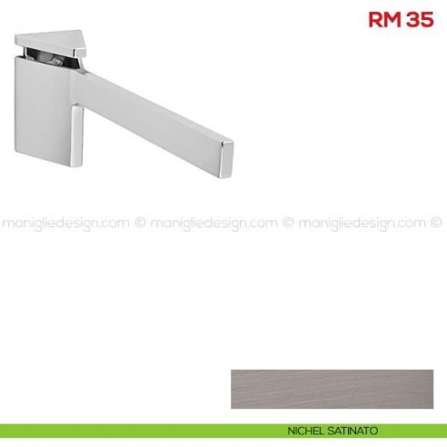 Reggimensola per vetro e legno Mital RM35 nichel satinato