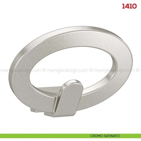 Appendiabiti a parete in metallo Mital 1410 cromo satinato