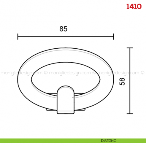 Appendiabiti a parete in metallo Mital 1410 disegno