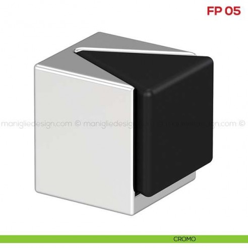 Fermaporta a pavimento Mital FP 05 cromo