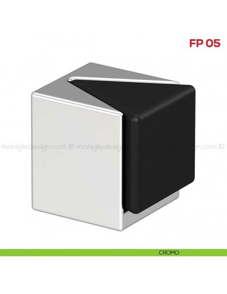 Fermaporta a pavimento Mital FP 05 cromo