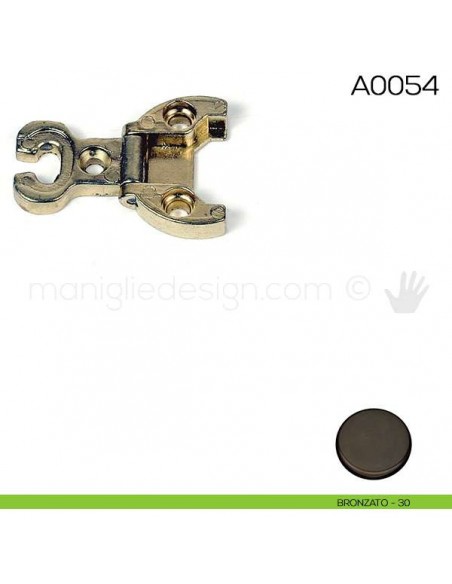 Cerniera Anselmi per porte in luce scodellino diametro 32 mm A0054 bronzato