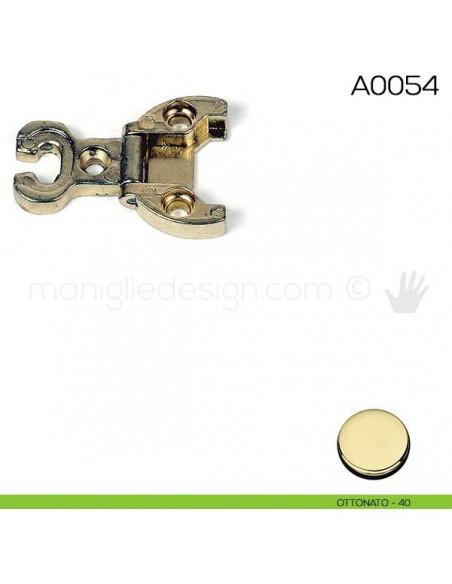 Cerniera Anselmi per porte in luce scodellino diametro 32 mm A0054 ottonato