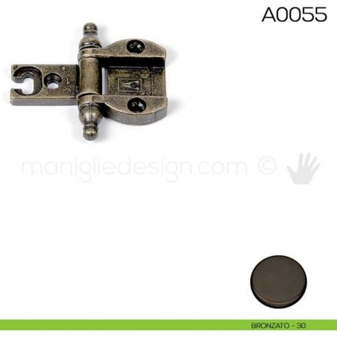 Cerniera Anselmi per porte in luce scodellino diametro 35 mm A0055 bronzato