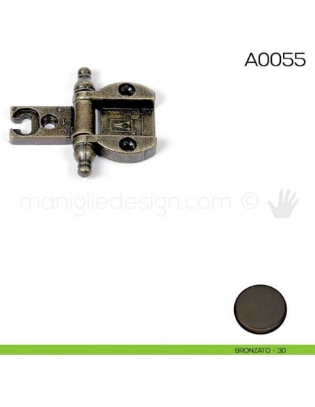 Cerniera Anselmi per porte in luce scodellino diametro 35 mm A0055 bronzato