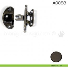 Cerniera Anselmi per porte in battuta scodellino diametro 35 mm A0058 2