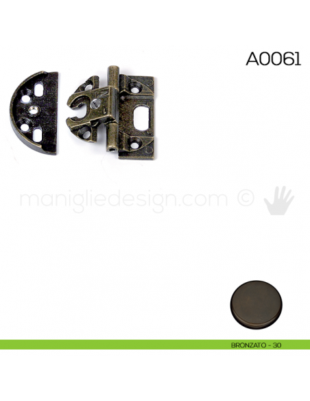 Cerniera Anselmi per porte in battuta scodellino diametro 40 mm A0061 bronzato