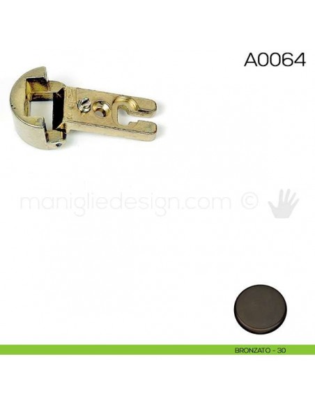 Cerniera Anselmi per porte in battuta scodellino diametro 27 mm A0064 bronzato