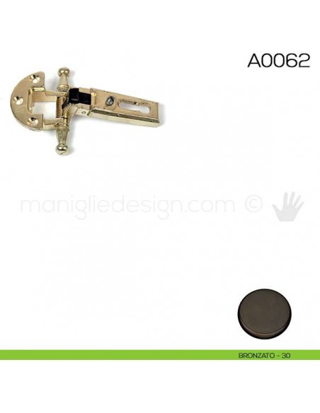 Cerniera Anselmi per porte in battuta scodellino diametro 27 mm A0062 bronzato