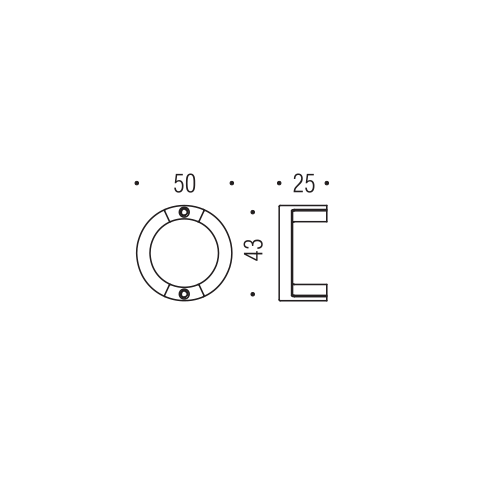 Pomello per mobile F517 Formae 2