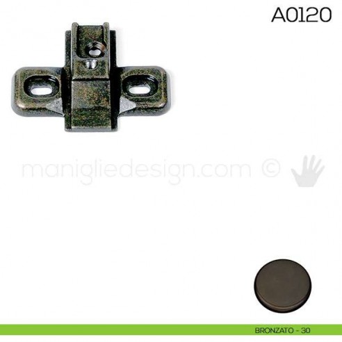 Base di montaggio per cerniere Anselmi A0120 bronzato