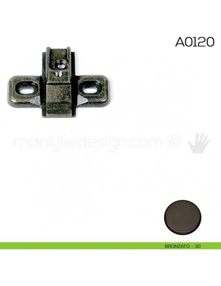 Base di montaggio per cerniere Anselmi A0120 bronzato