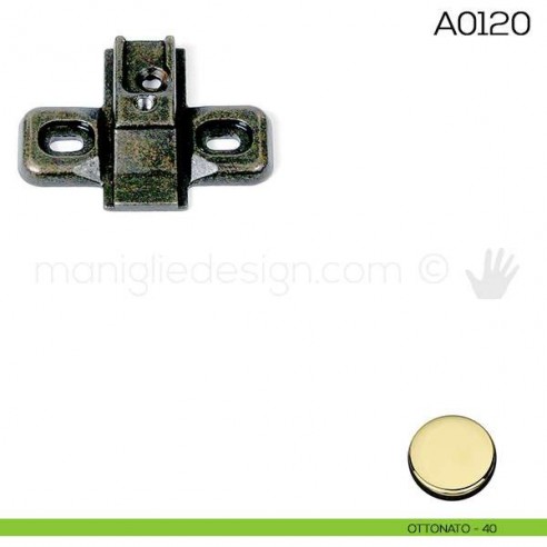 Base di montaggio per cerniere Anselmi A0120 ottonato