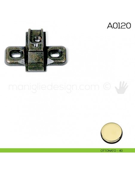 Base di montaggio per cerniere Anselmi A0120 ottonato