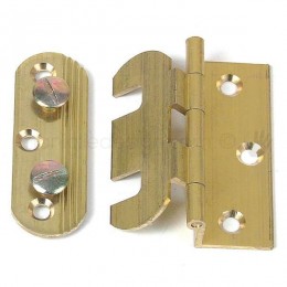 Cerniera a libro regolabile ali zancate 50x40 mm in ottone A0098