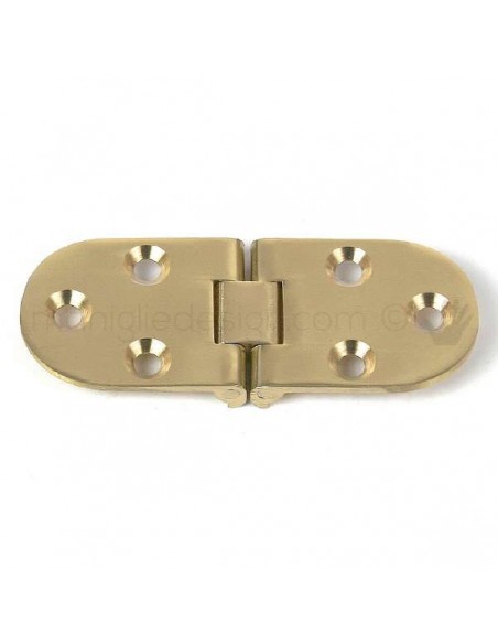 Cerniera a biscotto con fermo in ottone A0100