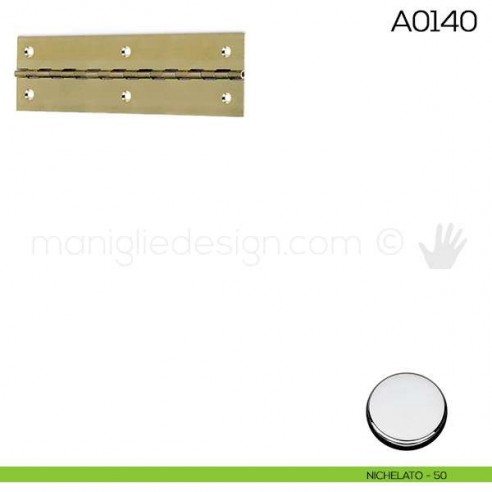 Cerniera a metraggio 32x3500 mm spessore 0,7 mm A0140 nichelata