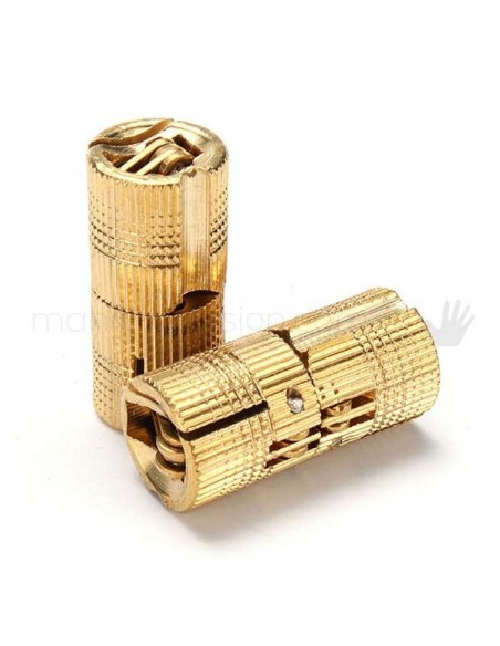 Cerniera cilindrica in ottone diametro 10 mm A0175